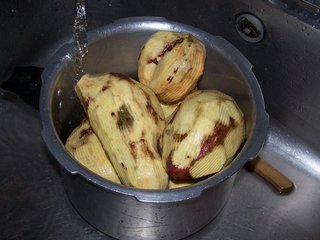 Peeled Sweet Potato Ready for Grating
