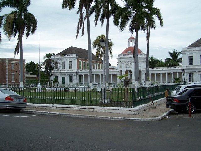Street in a Jamaican town